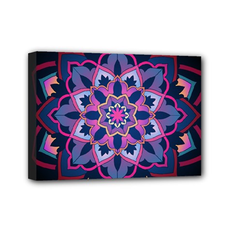 Mandala Circular Pattern Mini Canvas 7  X 5  by Celenk