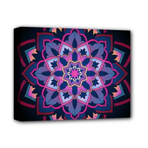 Mandala Circular Pattern Deluxe Canvas 14  X 11  by Celenk