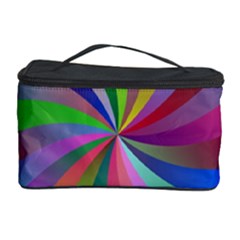 Spiral Background Design Swirl Cosmetic Storage Case by Celenk