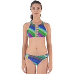 Motion Fractal Background Perfectly Cut Out Bikini Set by Celenk