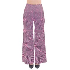 Purple Triangle Background Abstract Pants by Celenk