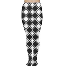 Square Diagonal Pattern Seamless Women s Tights