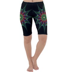 Star Abstract Burst Starburst Cropped Leggings  by Celenk