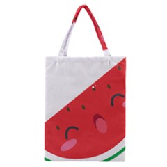 Watermelon Red Network Fruit Juicy Classic Tote Bag by Celenk