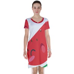 Watermelon Red Network Fruit Juicy Short Sleeve Nightdress