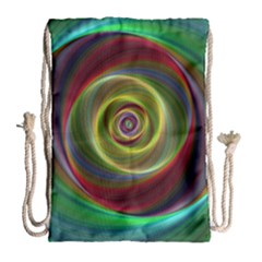 Spiral Vortex Fractal Render Swirl Drawstring Bag (large) by Celenk