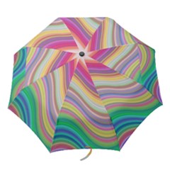 Wave Background Happy Design Folding Umbrellas