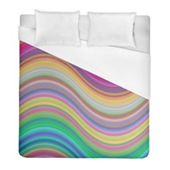 Wave Background Happy Design Duvet Cover (Full/ Double Size)