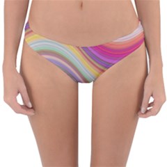 Wave Background Happy Design Reversible Hipster Bikini Bottoms