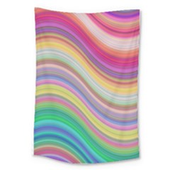 Wave Background Happy Design Large Tapestry