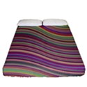 Wave Abstract Happy Background Fitted Sheet (California King Size) View1