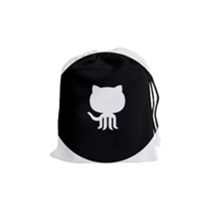 Logo Icon Github Drawstring Pouches (medium)  by Celenk