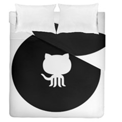 Logo Icon Github Duvet Cover Double Side (queen Size) by Celenk