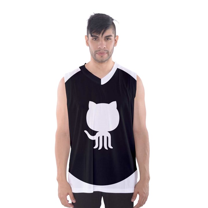 Logo Icon Github Men s Basketball Tank Top