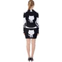 Logo Icon Github V-neck Bodycon Long Sleeve Dress View2