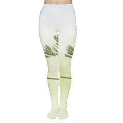 Spring Plant Nature Blue Green Women s Tights