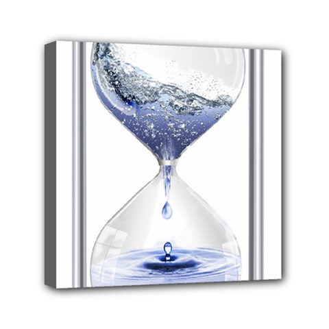 Time Water Movement Drop Of Water Mini Canvas 6  X 6  by Celenk