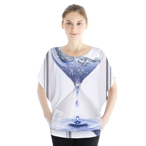 Time Water Movement Drop Of Water Blouse by Celenk