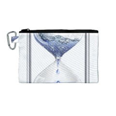 Time Water Movement Drop Of Water Canvas Cosmetic Bag (m)
