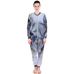 Winter Frost Ice Sheet Leaves Onepiece Jumpsuit (ladies)  by Celenk