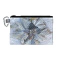 Winter Frost Ice Sheet Leaves Canvas Cosmetic Bag (M) View1