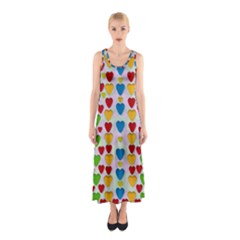 So Sweet And Hearty As Love Can Be Sleeveless Maxi Dress by pepitasart