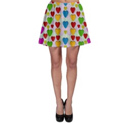 So Sweet And Hearty As Love Can Be Skater Skirt by pepitasart