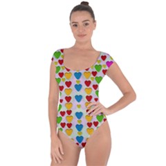 So Sweet And Hearty As Love Can Be Short Sleeve Leotard  by pepitasart
