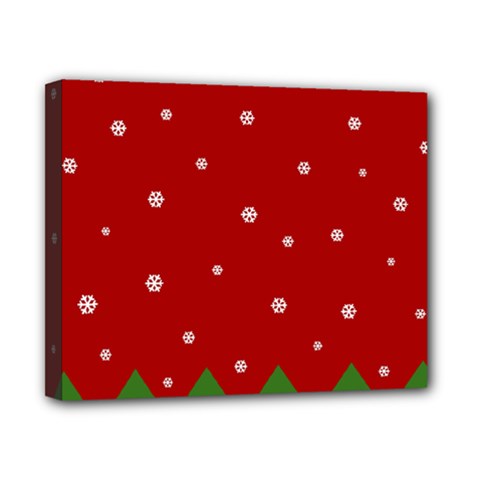 Christmas Pattern Canvas 10  X 8  by Valentinaart