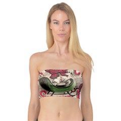 Vintage Santa Claus  Bandeau Top by Valentinaart