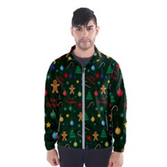 Christmas Pattern Wind Breaker (men) by Valentinaart