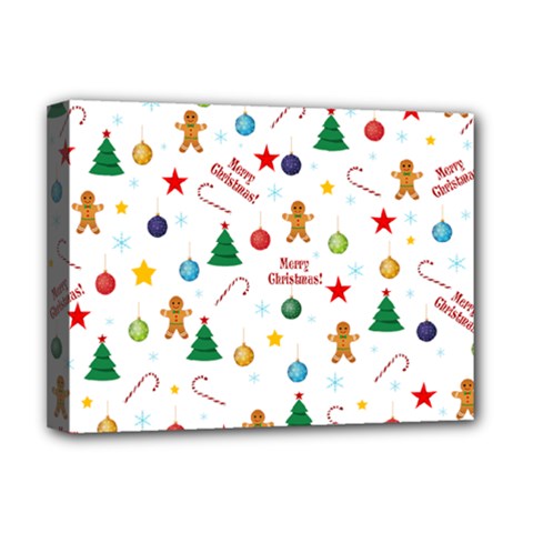 Christmas Pattern Deluxe Canvas 16  X 12   by Valentinaart