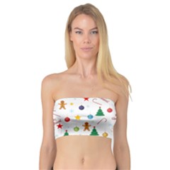 Christmas Pattern Bandeau Top by Valentinaart