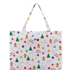 Christmas Pattern Medium Tote Bag by Valentinaart