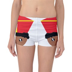 Cutieful Kids Art Funny Zwarte Piet Friend Of St  Nicholas Wearing His Miter Reversible Boyleg Bikini Bottoms by yoursparklingshop