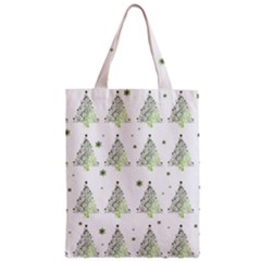 Christmas Tree - Pattern Zipper Classic Tote Bag by Valentinaart