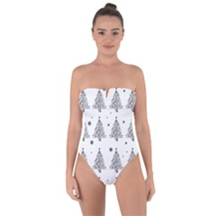 Christmas Tree - Pattern Tie Back One Piece Swimsuit