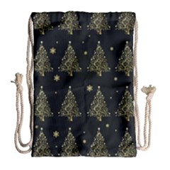 Christmas Tree - Pattern Drawstring Bag (large)