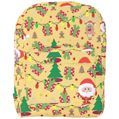 Santa And Rudolph Pattern Full Print Backpack by Valentinaart