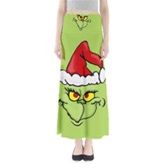 Grinch Full Length Maxi Skirt by Valentinaart