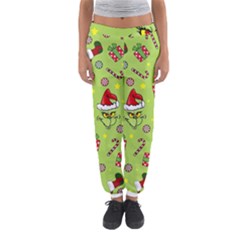 Grinch Pattern Women s Jogger Sweatpants by Valentinaart