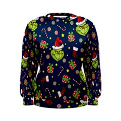 Grinch Pattern Women s Sweatshirt by Valentinaart