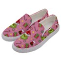 Grinch pattern Men s Canvas Slip Ons View2