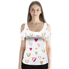 All Cards 06 Butterfly Sleeve Cutout Tee 