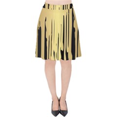 Drip Cold Velvet High Waist Skirt by NouveauDesign