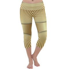 Gold8 Capri Yoga Leggings by NouveauDesign