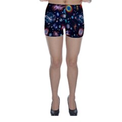 Galaxy Nebula Skinny Shorts by Celenk