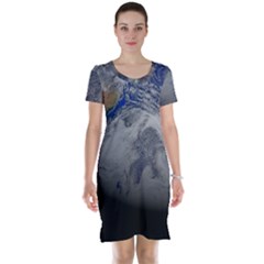 A Sky View Of Earth Short Sleeve Nightdress