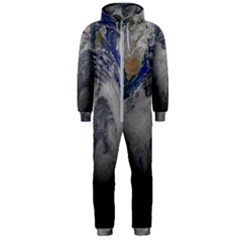 A Sky View Of Earth Hooded Jumpsuit (men)  by Celenk