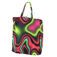 Vibrant Fantasy 1b Giant Grocery Zipper Tote